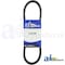 A & I Products CVT Drive Belt for QDS, Comet, Salsbury Clutches. 46.25" x2" x1.25" A-301195 - alternate 1
